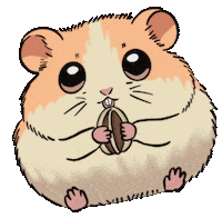 Spiritedartwork animal pet furry hamster Sticker