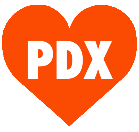 Heart Portland Sticker by PBOT Info
