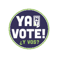 Vote Vota Sticker by Nuestro Tiempo