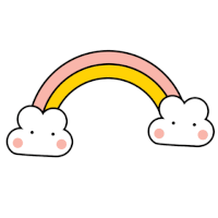 rainbow clouds GIF by RACHELJPOWELL.COM