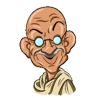 Gandhi Jayanti Sticker