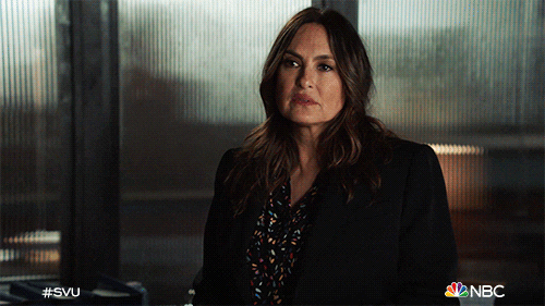 Olivia Benson Reaction GIF by Law & Order