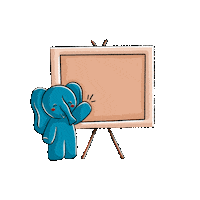 Elephant Presenting Sticker by Dramblys