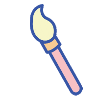 art painter STICKER by Bow & Drape