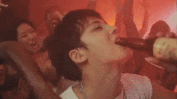 Kim Mingyu Drinking GIF