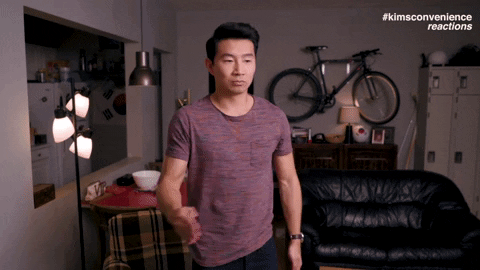 Simu Liu Reaction GIF by Kim's Convenience