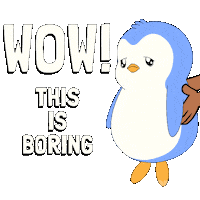 Bored Penguin Sticker by Pudgy Penguins