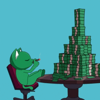 Wealth Stacking GIF by MEOW