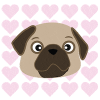 colorforbreakfast pug pugmom colorforbreakfast mangoymaria Sticker