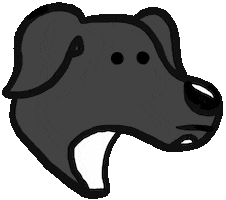 Dog Chien Sticker by Ruppert Tellac