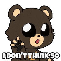 I Dont Think So No Go Sticker by Christophers Genie