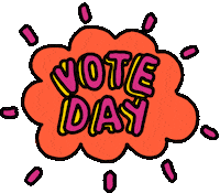 Voting Election Day Sticker by Poppy Deyes