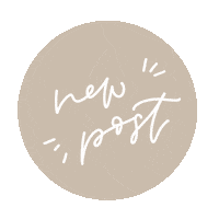 New Post Lettering Sticker