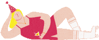Party Girl Sticker by Eleonora Arosio