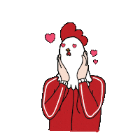 Surprise Love Sticker by Jinjja Chicken