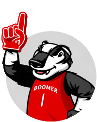 Team Spirit Go Badgers Sticker by Brock University