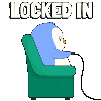 Working Locked In Sticker by Pudgy Penguins