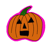 discowitch halloween pumpkin akvuxd disco witch Sticker