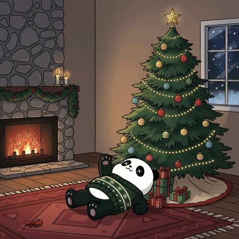 Merry Christmas Happy Holidays GIF by Kanpai Pandas