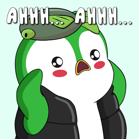 Confused Scream GIF by Pudgy Penguins