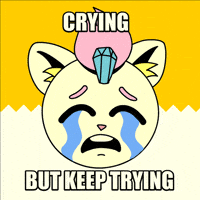 Never Give Up Crying GIF by Roly✶Poly