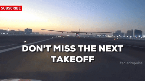 takeoff hawaÃƒÂ¯ GIF by Solar Impulse