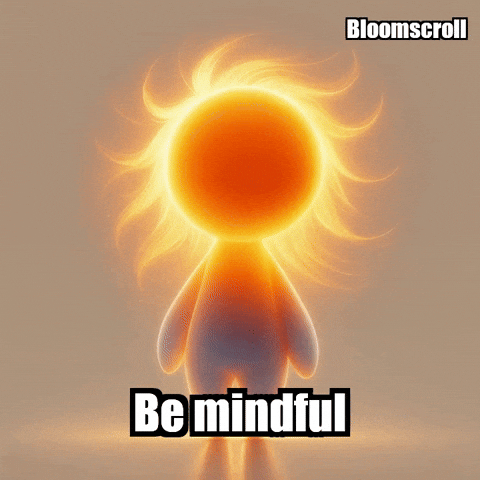 Peace Reflection GIF by Bloomscroll