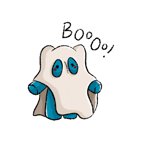 Halloween Ghost Sticker by Dramblys