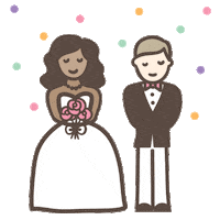 Wedding Sticker by Polka Dot Bride