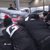 Service Pushing GIF by FIA World Rally Championship