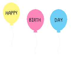 Happy Birthday Sticker by Bel Diniz