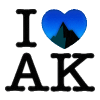 Northern Lights Winter Sticker by Sharing Alaska