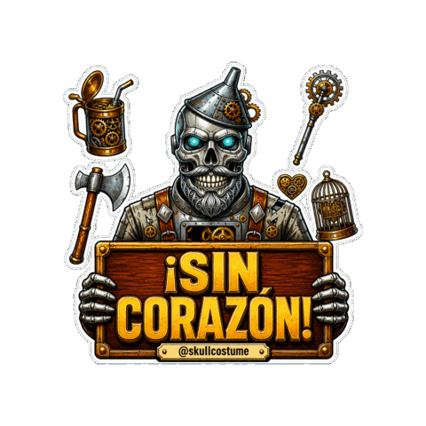 Tin Man Halloween Sticker