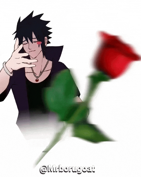 Sasuke Uchiha Rose GIF