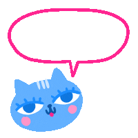 Cat Hello Sticker by Lavilletlesnuages