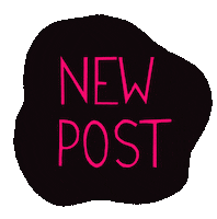 New Post Neon Sticker