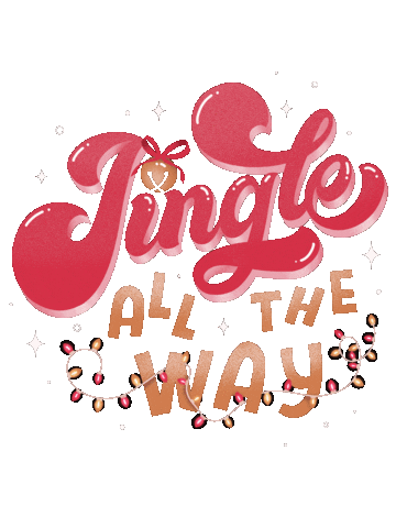 Jingle All The Way Christmas Sticker by Hello Gold Coast