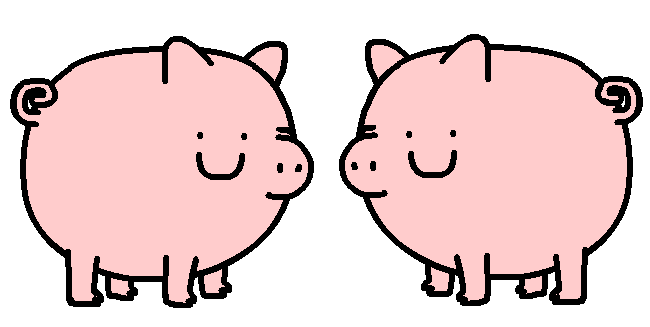 Pig Love Sticker by CsaK