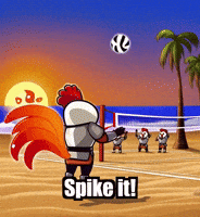 Volleyball Teamwork GIF by Zorooster
