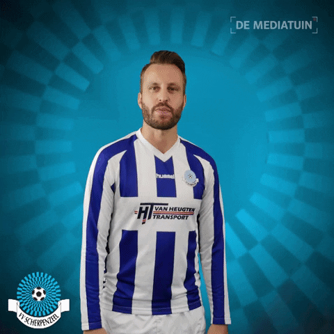 Voetbalvereniging_Scherpenzeel giphyupload voetbal bal blauwwit GIF