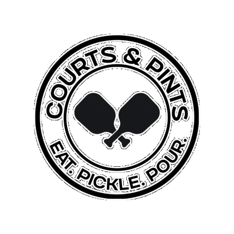 courtsandpints giphygifmaker minnesota pickleball moorhead Sticker