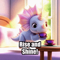 Rise And Shine Morning GIF by Divineasaur