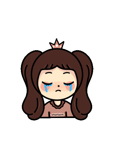 Sad Cry Sticker