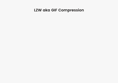 algorithm compression lzw GIF