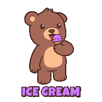 Happy Teddy Bear Sticker by BEARISH