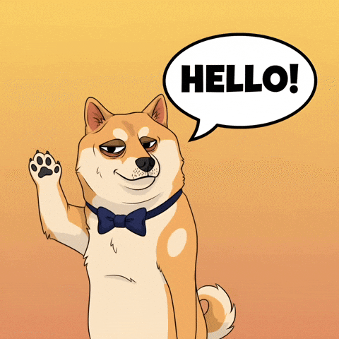 Shiba Inu Hello GIF by Doge Pound