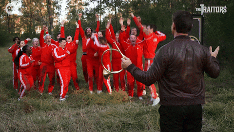 Happy Cheer GIF by The Traitors Australia