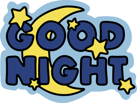 Sleepy Good Night Sticker by Poppy Deyes
