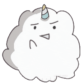 blowandbow giphyupload unicorn cloud um Sticker