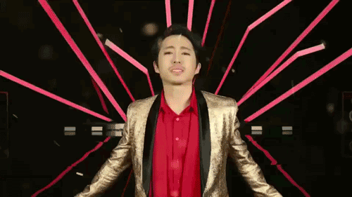 steven yeun fire GIF by Team Coco